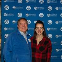 two people at photobooth